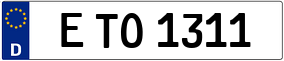Trailer License Plate